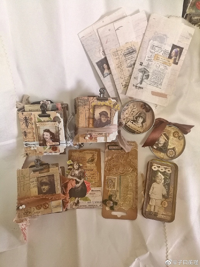 复古手工装饰摆件 junk journal 装饰（图ZMjM1MTIzNzk2） - 其他手工艺 - 站酷设计师沧诺菩提原创素材 - 站酷ZCOOL