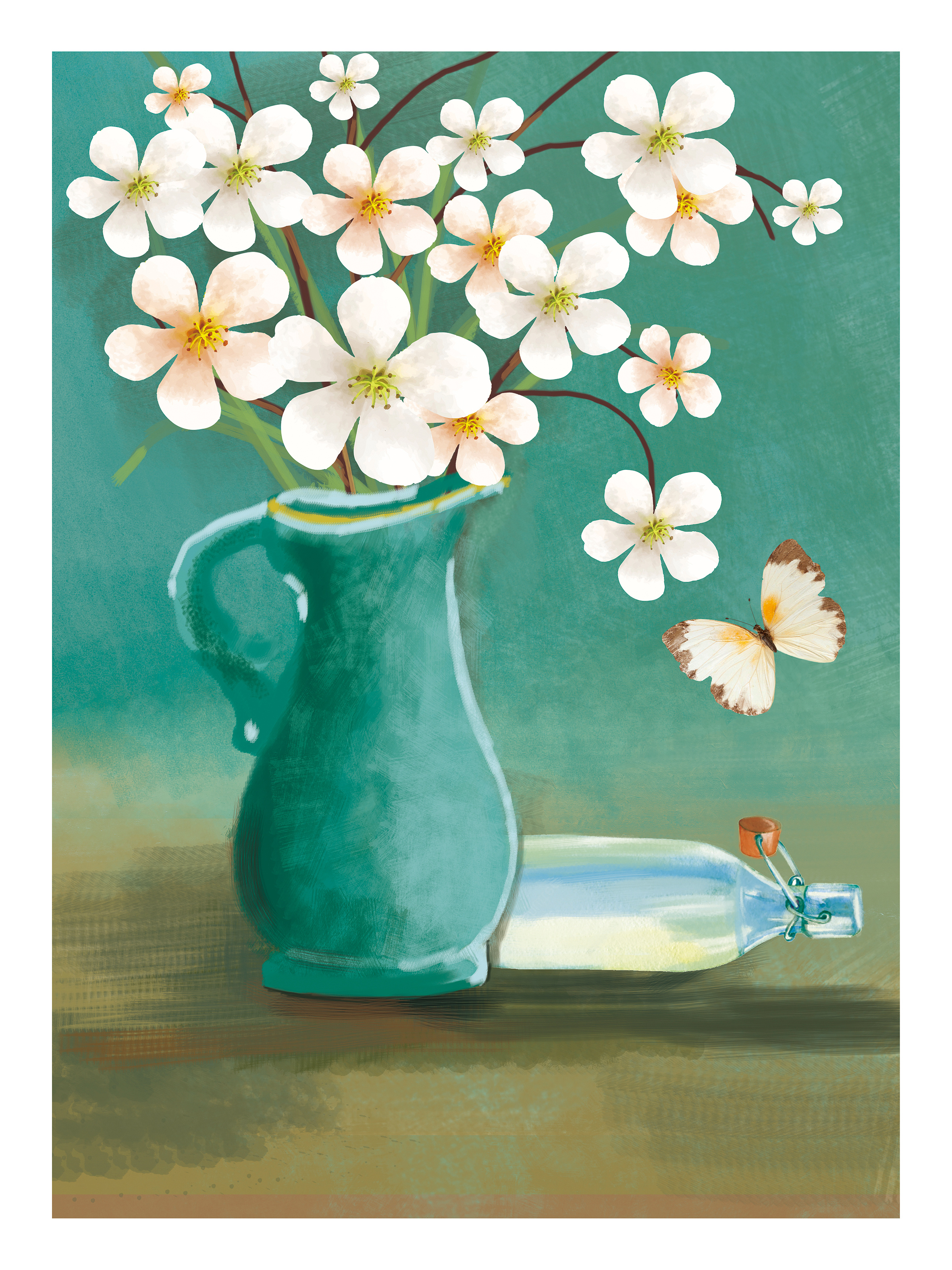 手绘清新花卉|插画|商业插画|mandy果 - 原创作品 - 站酷 (zcool)