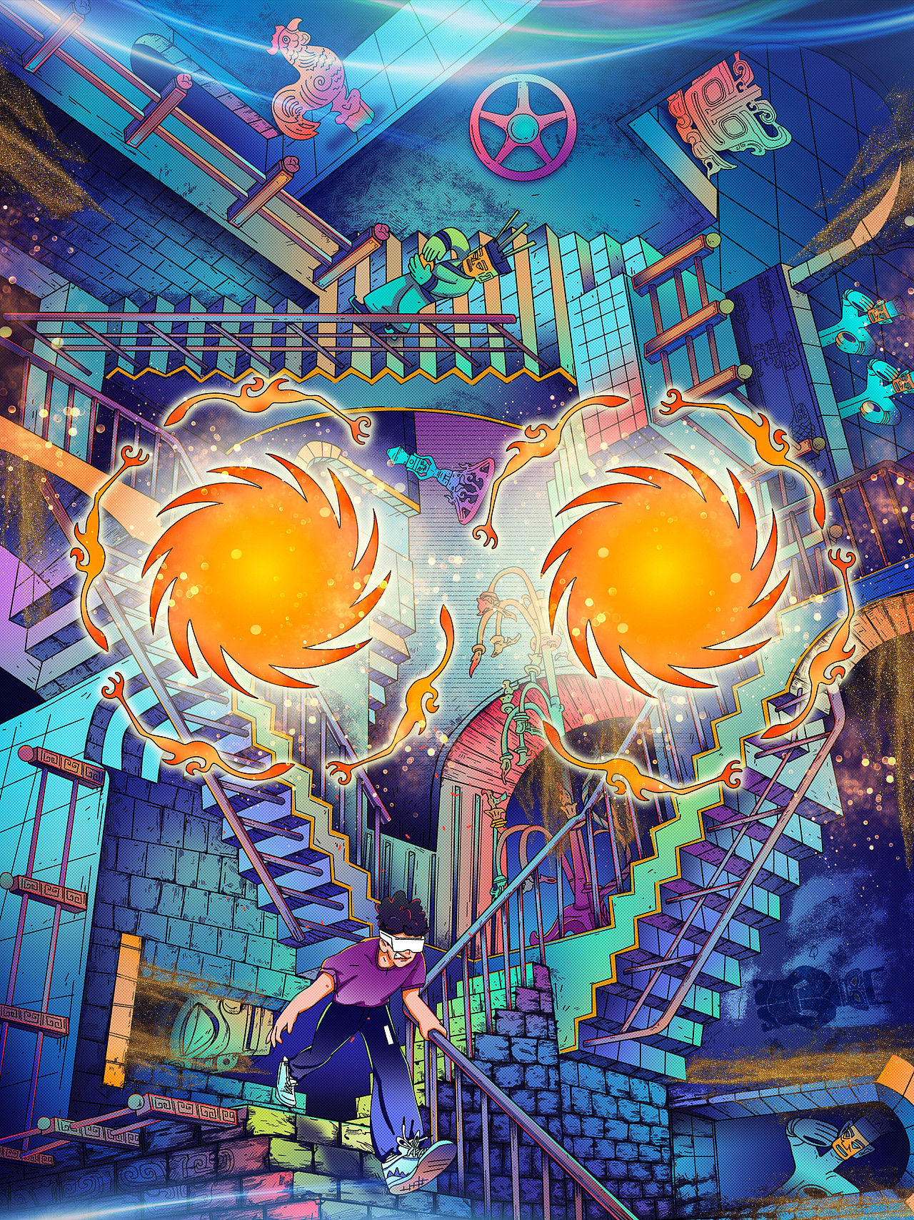 博物馆奇妙夜（图ZMjU4MDYxMjk2） - 商业插画 - 站酷设计师SONGA松子原创素材 - 站酷ZCOOL