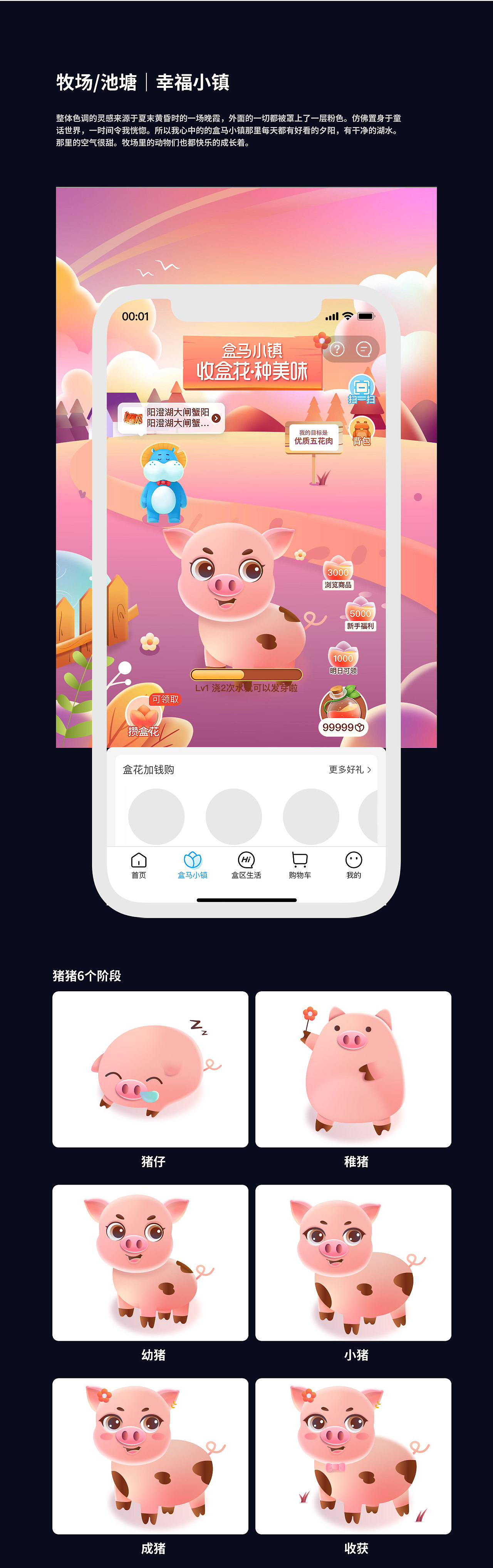 盒马小镇主题设计ai插画（图ZMjgwNDMyMzg0） - 其他UI - 站酷设计师设计师沐恩mooon原创素材 - 站酷ZCOOL