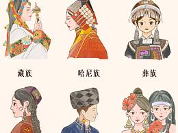 少數(shù)民族小頭像