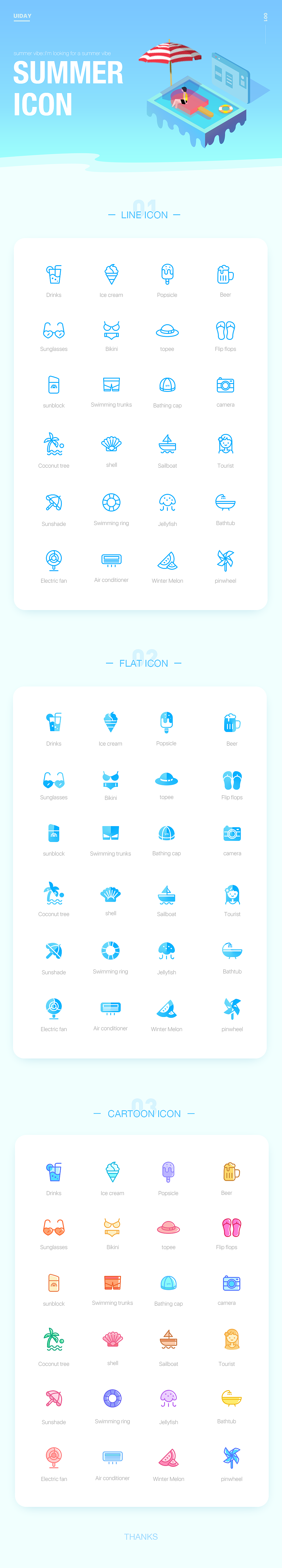 summer icon design（图ZMTU4MTMxNzIw） - 图标 - 站酷设计师苏小刀原创素材 - 站酷ZCOOL