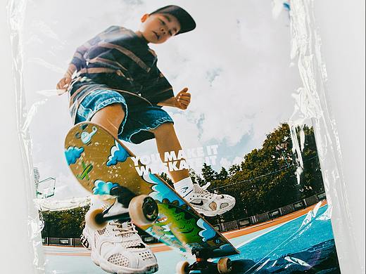馒馒的滑行时间 #SKATEBOARD #滑板拍摄 潮童