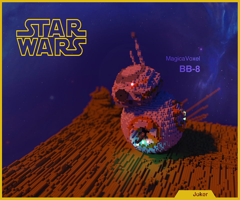 体素风BB-8（图ZMTE2ODM5MTg0） - 机械/交通 - 站酷设计师LANK多多原创素材 - 站酷ZCOOL