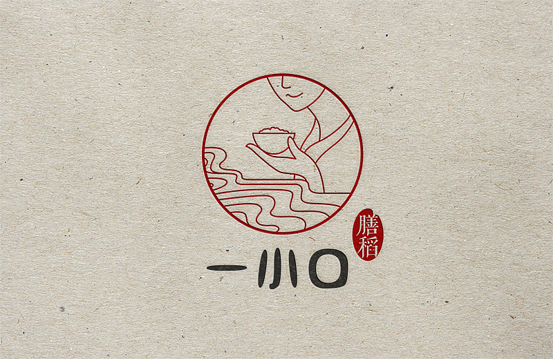 大米标志LOGO及包装设计——一小口膳稻