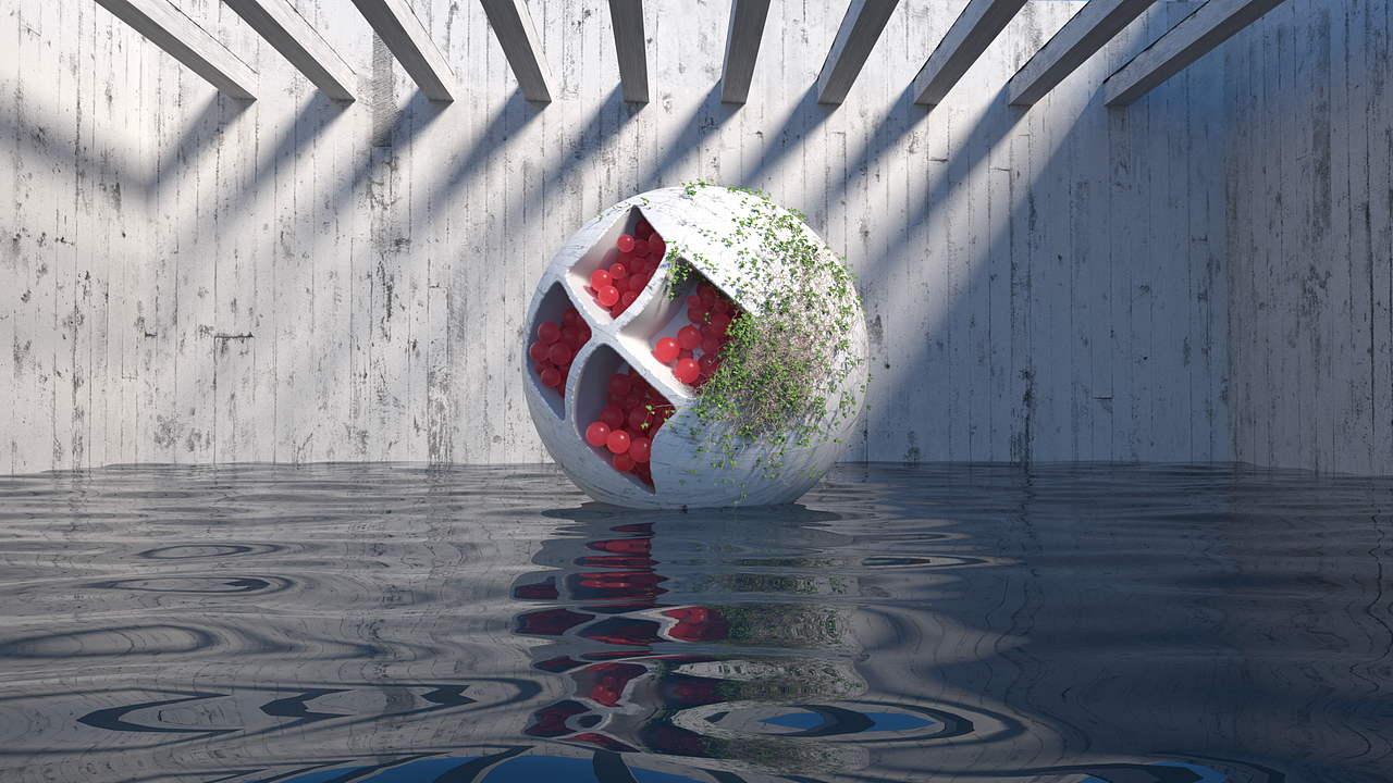 球体为中心元素的视觉（图ZMTk1NDIxMTM2） - 其他三维 - 站酷设计师巧然传媒原创素材 - 站酷ZCOOL