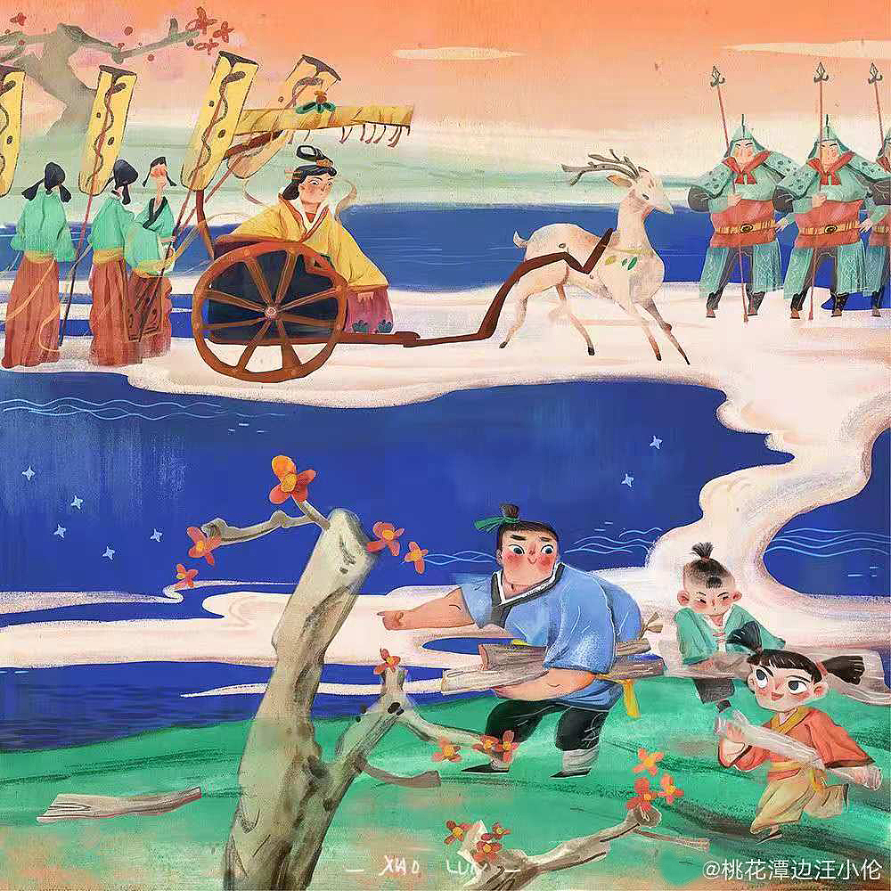 20年早些儿童乡土文学散图（图ZMjU2NTE3MDAw） - 儿童插画 - 站酷设计师桃花潭边汪小伦原创素材 - 站酷ZCOOL