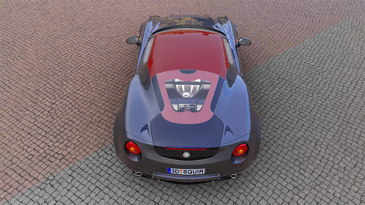 阿尔法罗密欧4C跑车渲染（图ZMTQ1MDYyNTMy） - 机械/交通 - 站酷设计师USAF10011原创素材 - 站酷ZCOOL