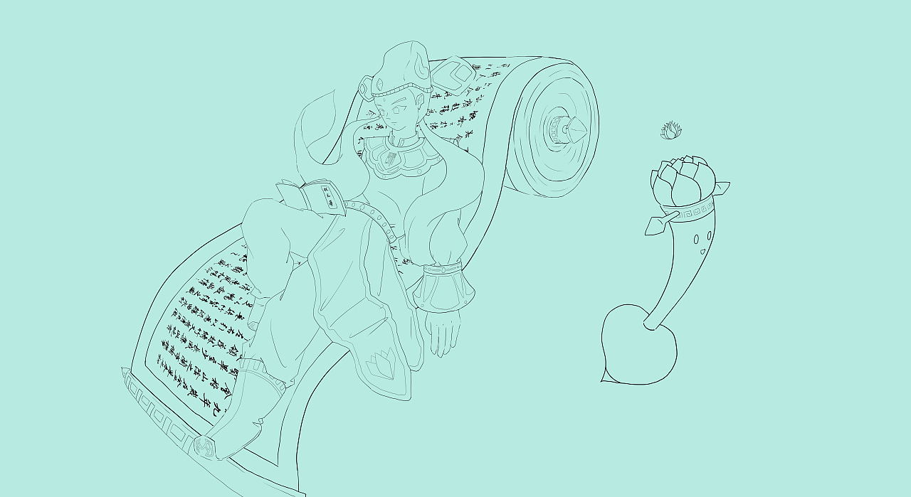 手绘文曲星|插画|创作习作|程健_原创作品-站酷zcool