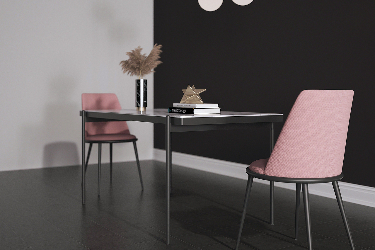 意式岩板餐桌（图ZMTgyMTEwMTky） - 生活用品 - 站酷设计师WEIRANT原创素材 - 站酷ZCOOL