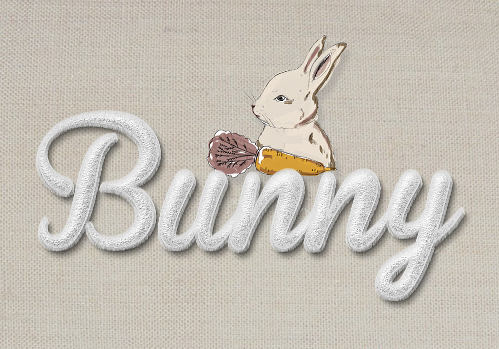 bunny-毛绒字体