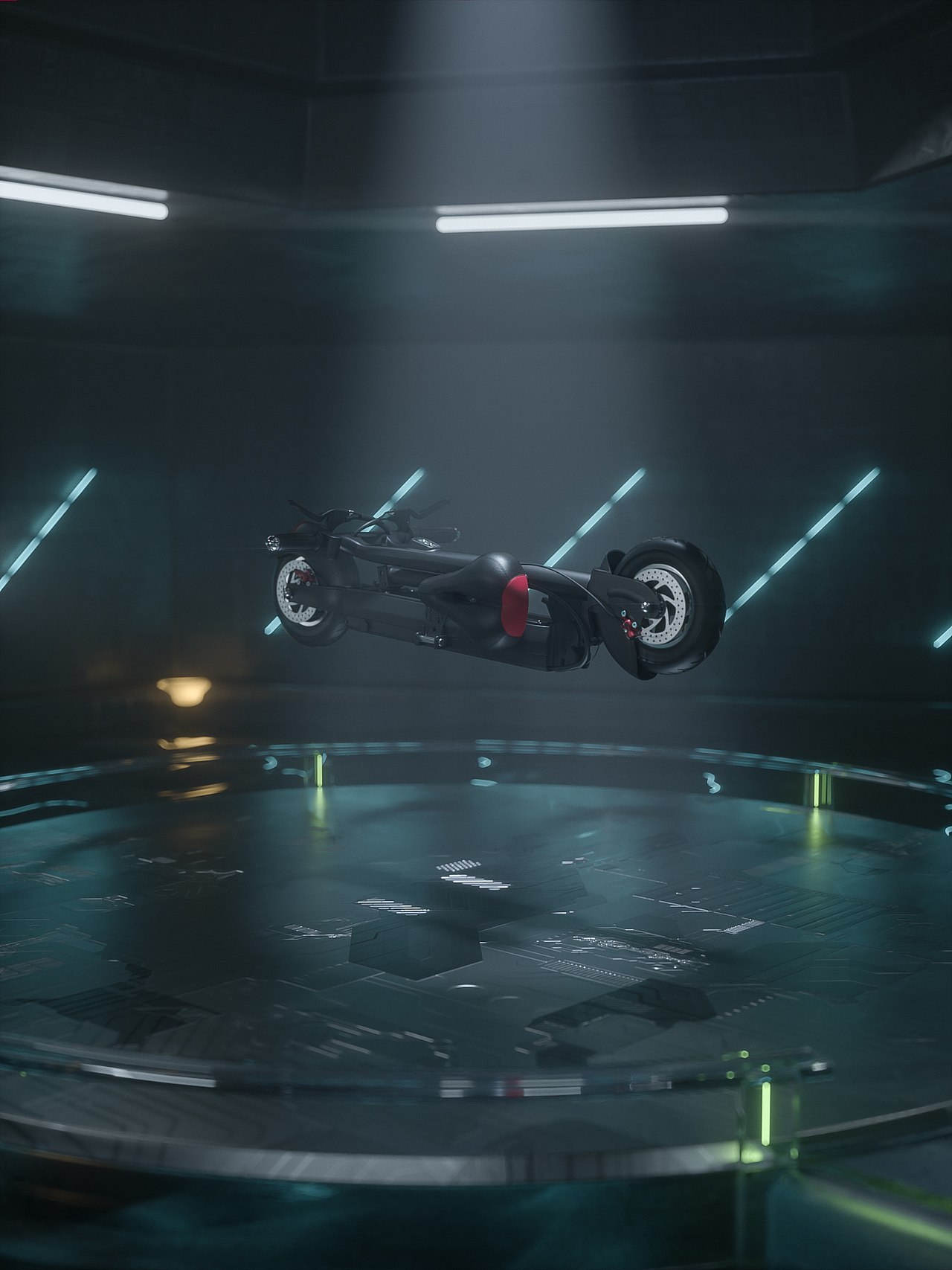 有点科幻的电动滑板车宣传视频