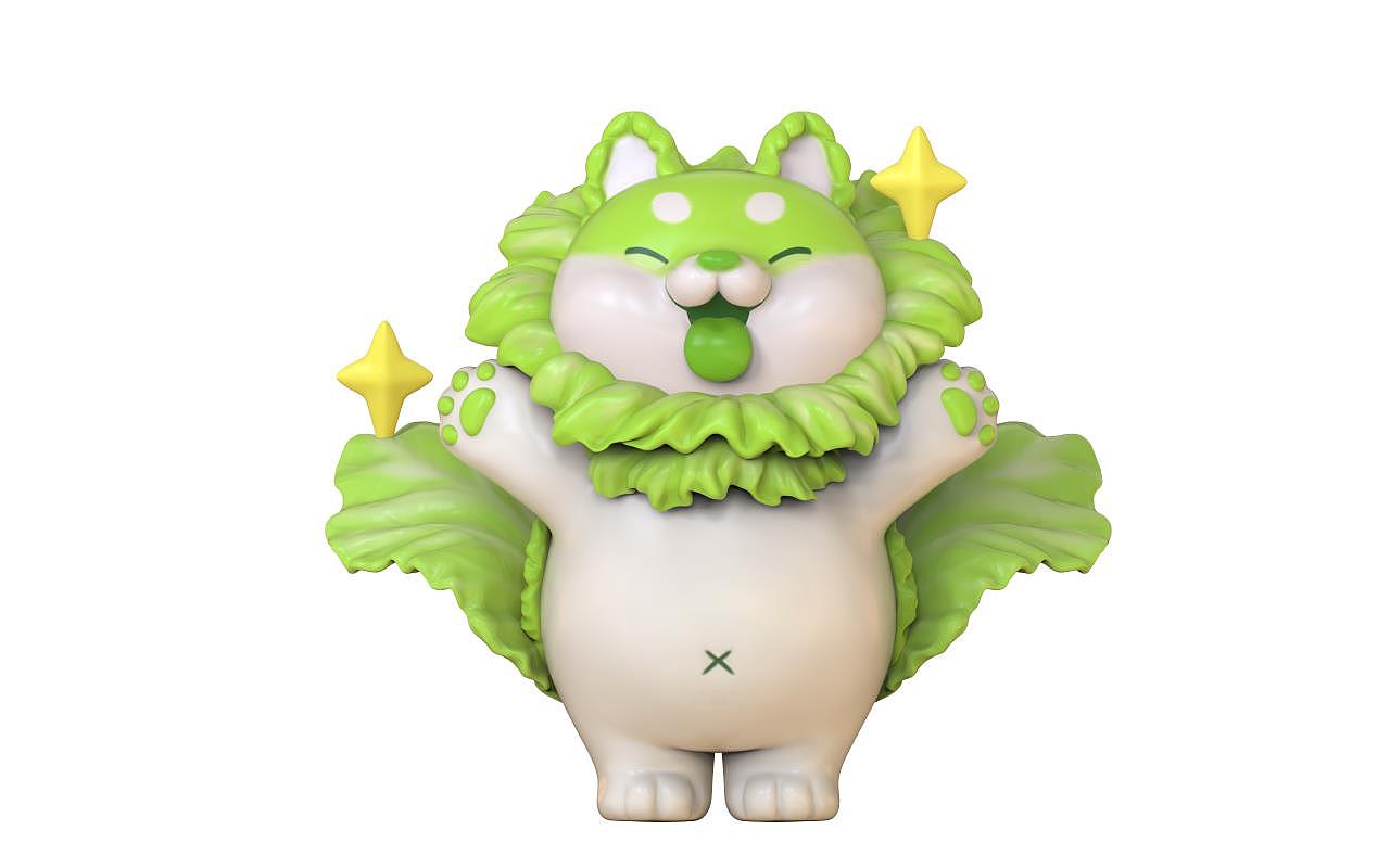 全新白菜狗3D建模