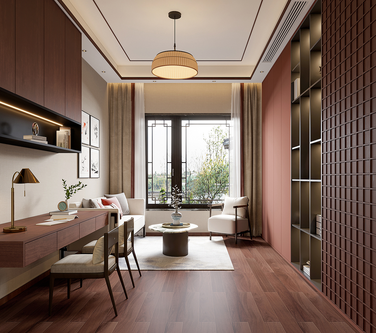 新中式别墅-效果表现