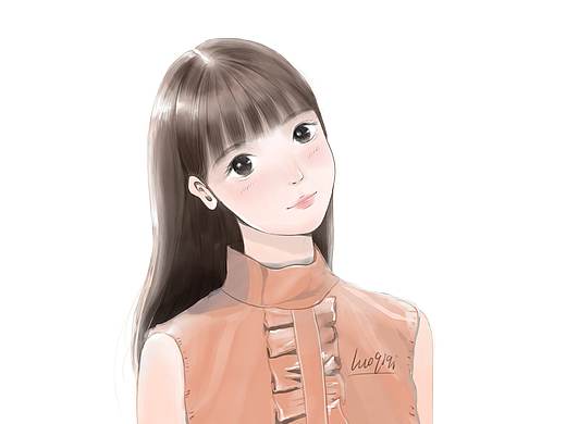 少女头像练习