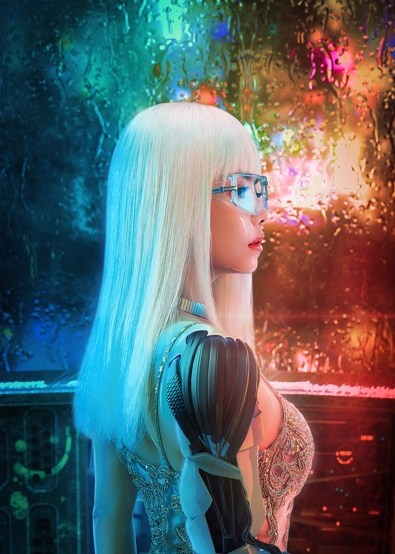 THE-9 安崎 赛博朋克CG时尚大片（图ZMjQzOTg2MjY4） - 时尚/艺术摄影 - 站酷设计师时尚摄影师朱婉蓉原创素材 - 站酷ZCOOL