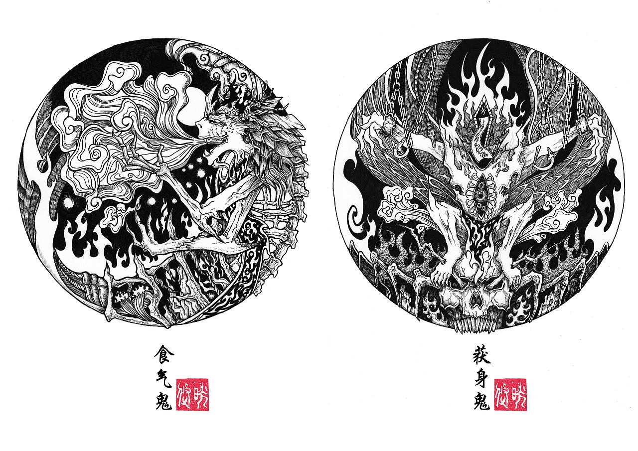鬼鬼怪怪什么的凑个合集（图ZMTk0ODA5MzY=） - 新锐潮流插画 - 站酷设计师没事闲晃悠原创素材 - 站酷ZCOOL