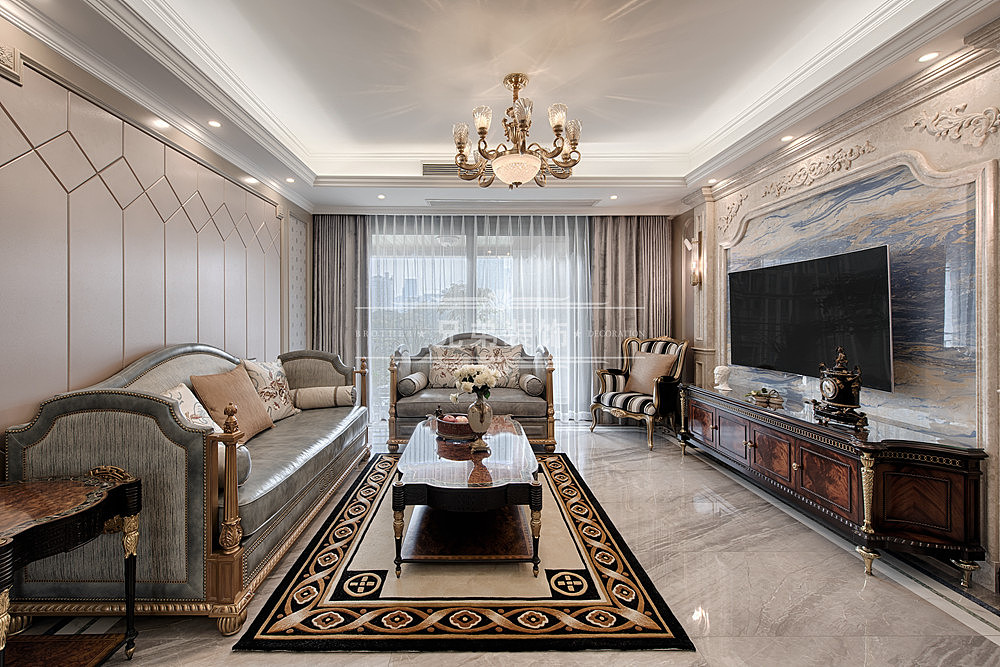 金科公园王府设计案例|简欧设计的浪漫舒适、轻奢典雅