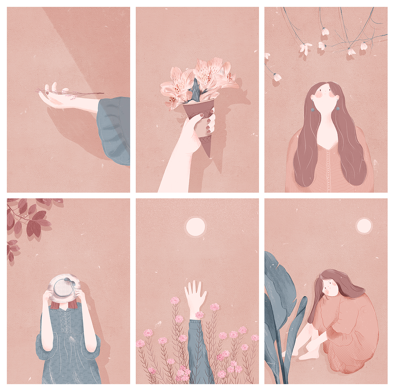 系列插画练习（图ZMjQ2NjA3MjIw） - 创作习作 - 站酷设计师羡鱼L原创素材 - 站酷ZCOOL