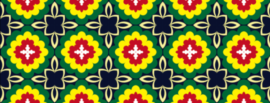 云南巍山彝族刺绣纹样万花筒