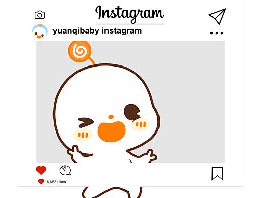 元气宝宝ins拍照相框