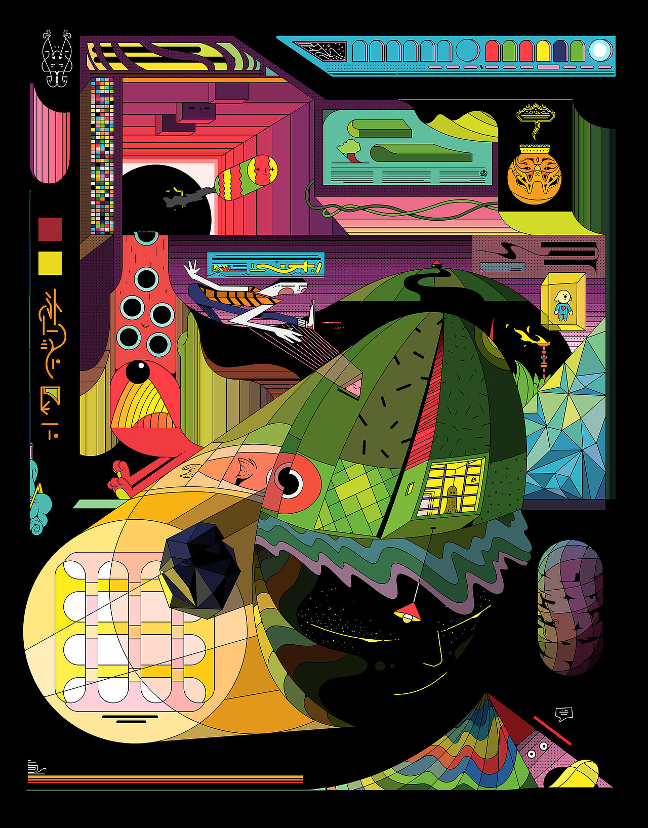 设计分享/ Gibberish Dark Mode (And one light)