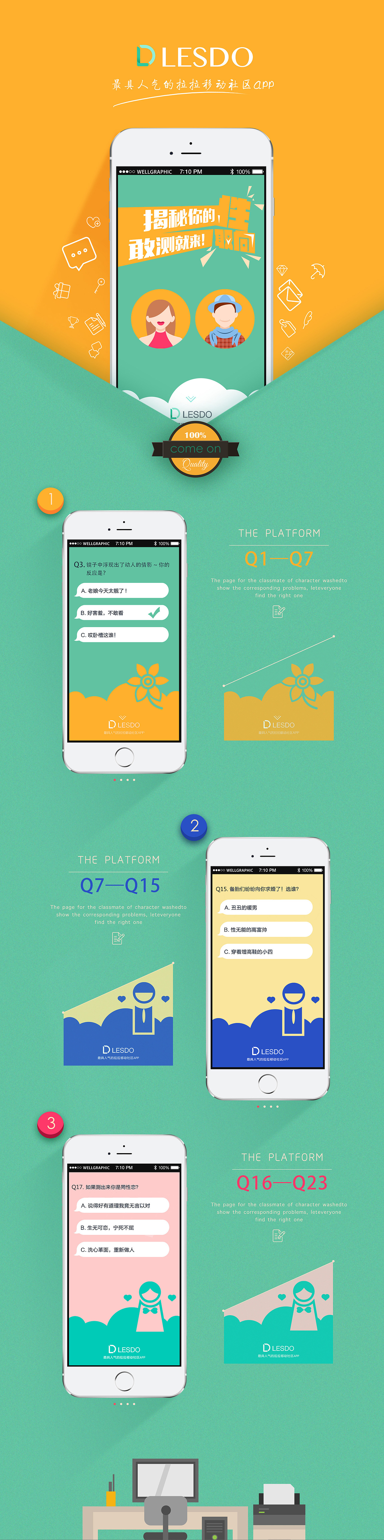 LESDO宣传测试答题H5（图ZNDMyMjQyMzI=） - 移动端网页 - 站酷设计师liuqiing原创素材 - 站酷ZCOOL