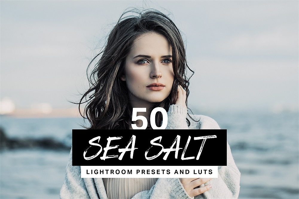 【P188】海边旅拍电影人像LR预设+3DLUT预设 sparklestock 50 Sea Salt Lightroom Presets and LUTs