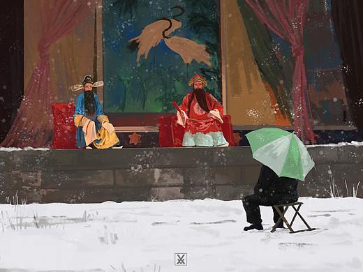 看戏（个人主页-ZNTQ2OTM1MzI=） - 创作习作 - 站酷设计师星了个星原创素材 - 站酷ZCOOL