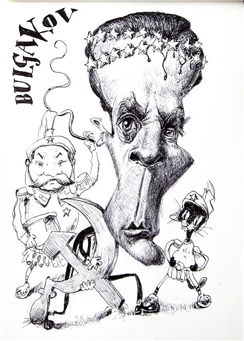 临名人漫画像(圆珠笔)1