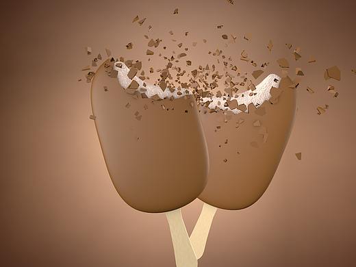 C4D的练习题雪糕