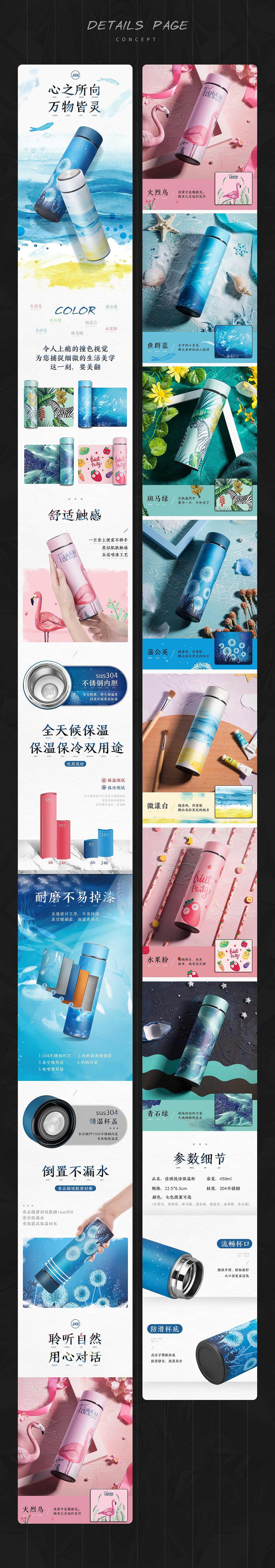 保温杯详情页（图ZMTMwOTQxMjA0） - 电商 - 站酷设计师西瓜果子壳原创素材 - 站酷ZCOOL