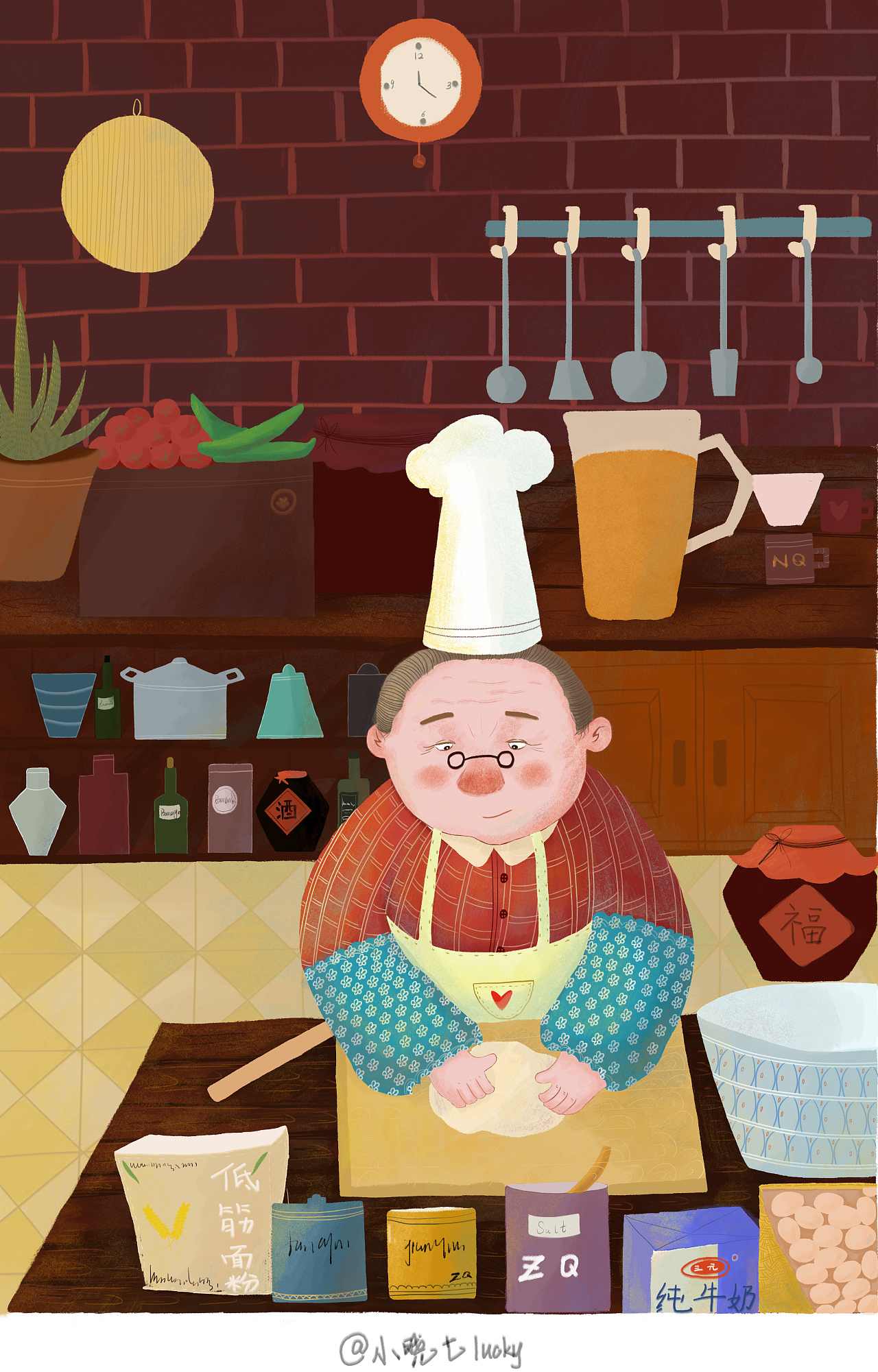 一起做饭吧|插画|儿童插画|谢玲玲 - 原创作品 - 站酷 (ZCOOL)