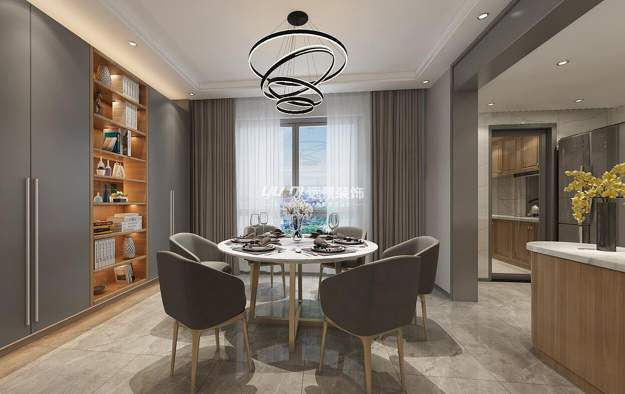 恒基翠庭149平装修案例-现代风-重庆远景装饰（图ZMTIxMTM2Njg4） - 家装设计 - 站酷设计师重庆室内设计师原创素材 - 站酷ZCOOL