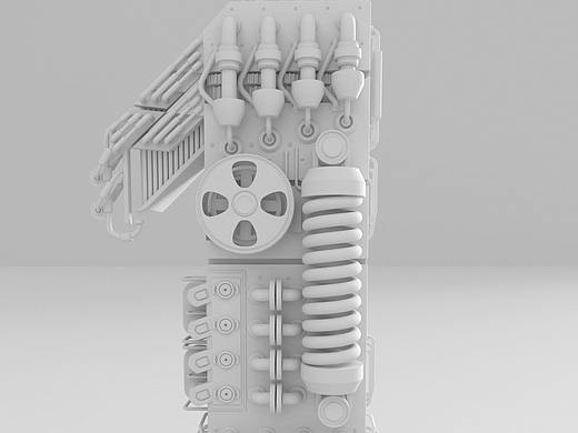 C4D立体金属文字练习