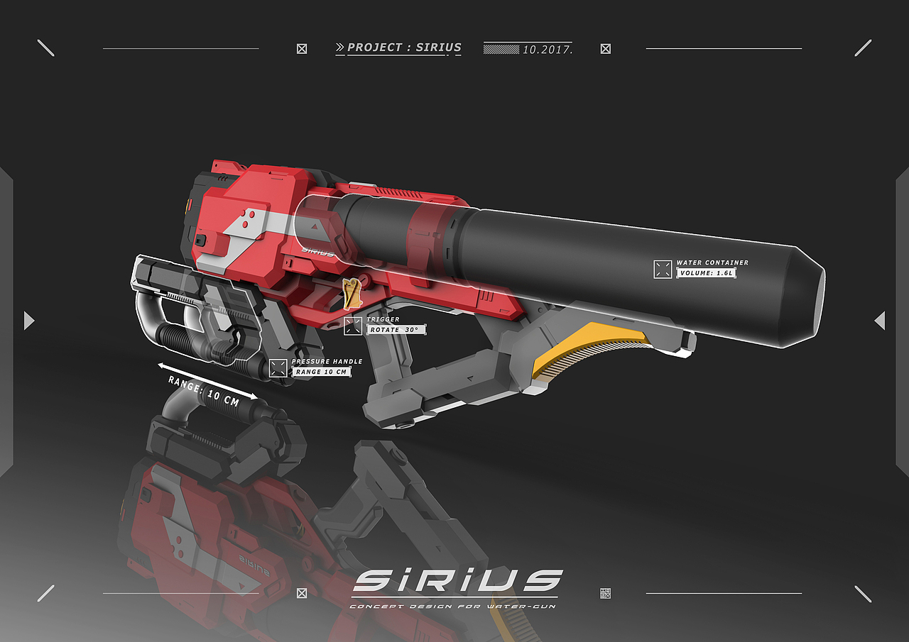 KFGZ[玩具设计合集] 两款科幻风格玩具枪(AR玩具+水枪)