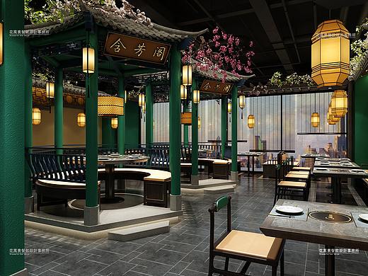 花万里出品|汤潮猪肚鸡餐饮空间设计案例