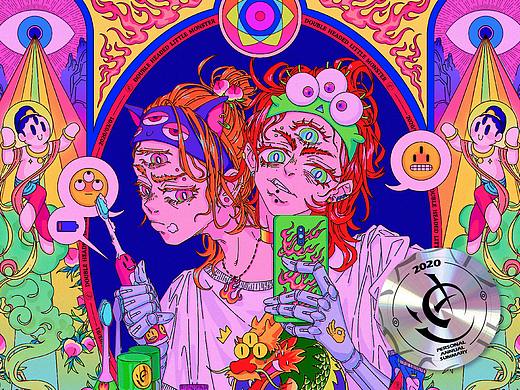 △ 方框迪米切尔森 | 2020个人插画设计年度总结
