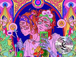 △ 方框迪米切尔森 | 2020个人插画设计年度总结