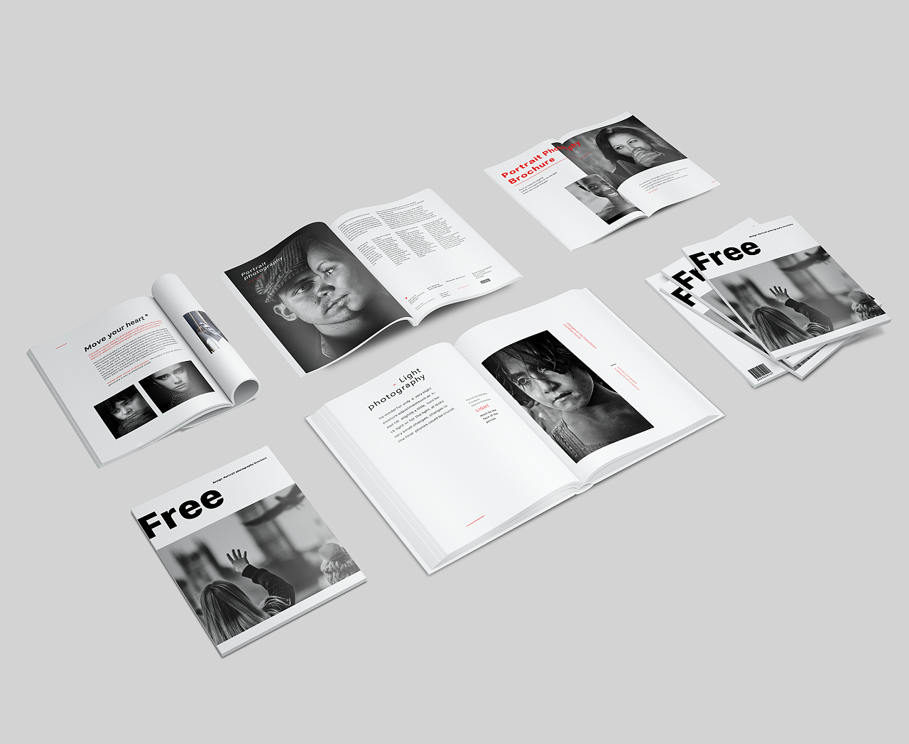 人像摄影宣传册