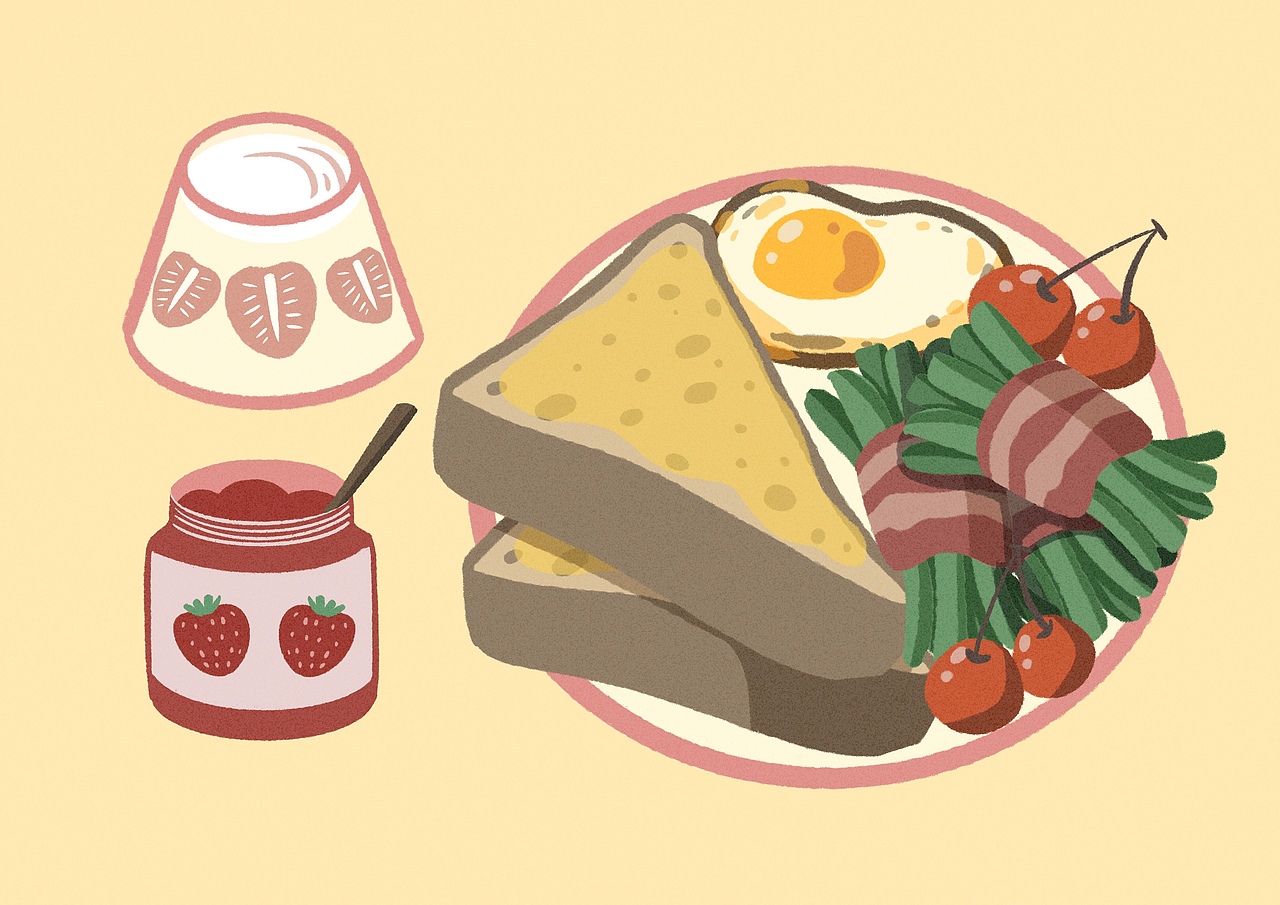 近期美食插画大集合~