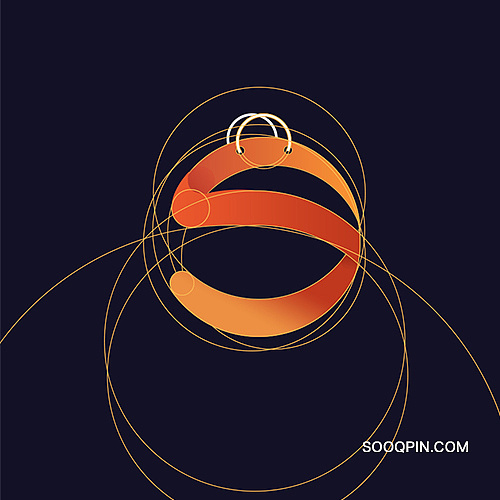 logo黄金分割切圆标准制图