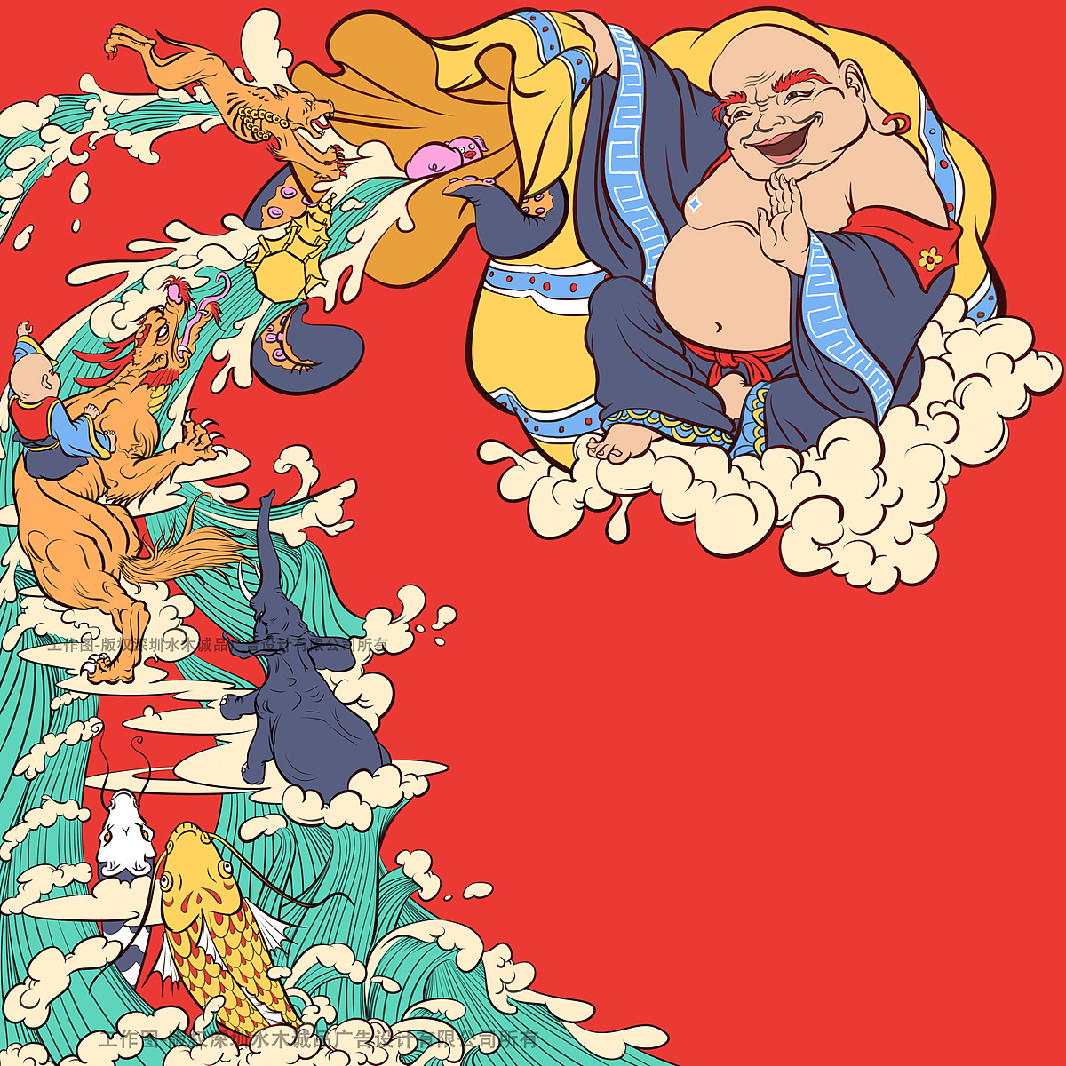 一组年画（图ZNzAwOTE3Mjg=） - 商业插画 - 站酷设计师欧赛赛原创素材 - 站酷ZCOOL