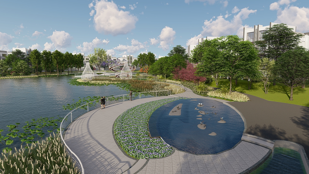 湿地公园lumion8.0渲染