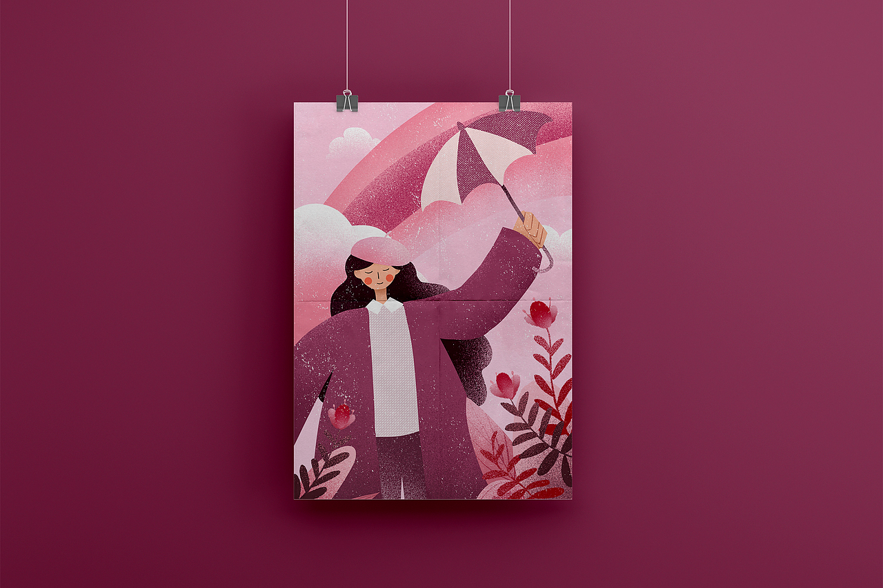 扁平肌理插画(二)