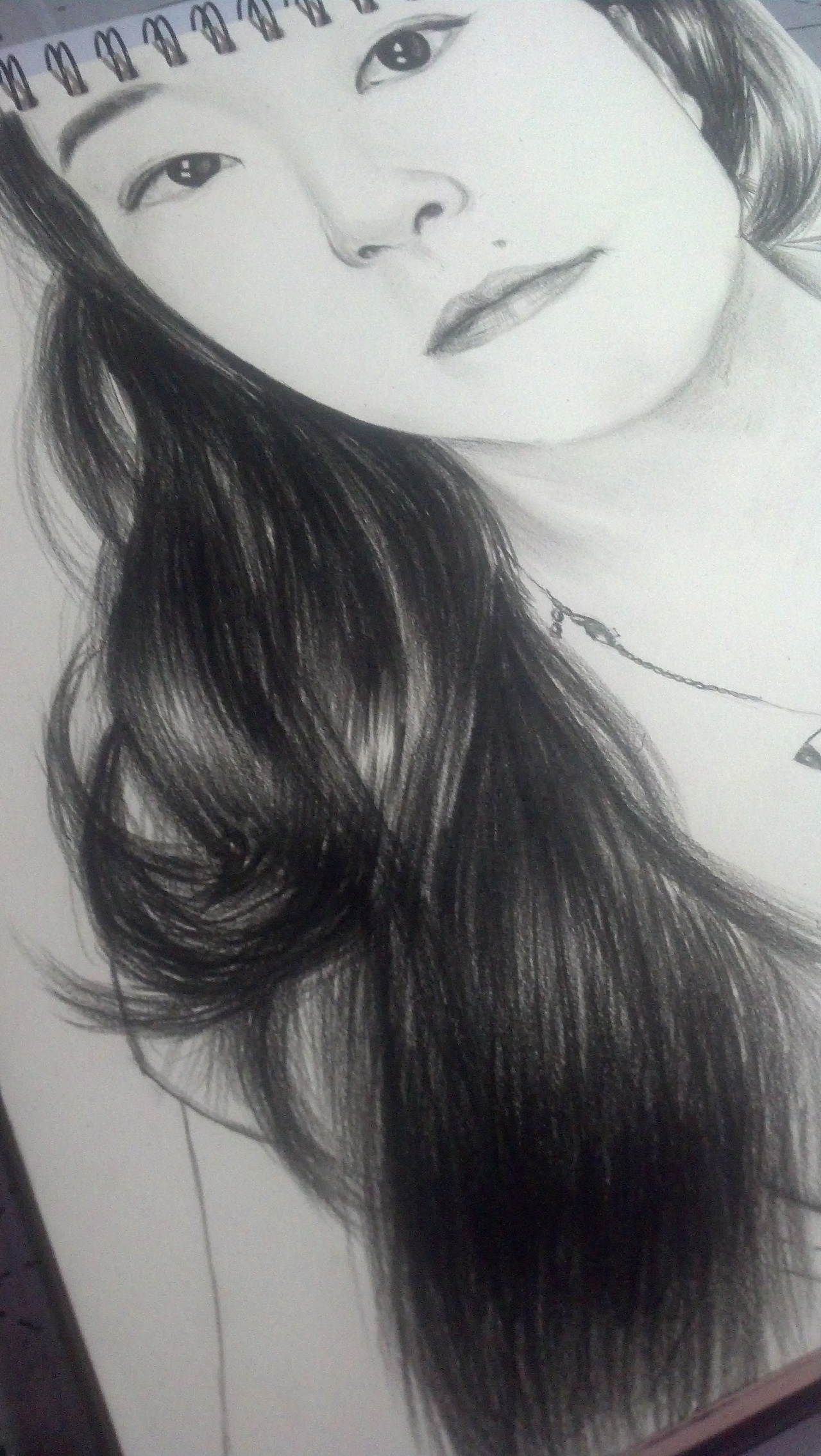 简单炭笔画 《殷国文帝》