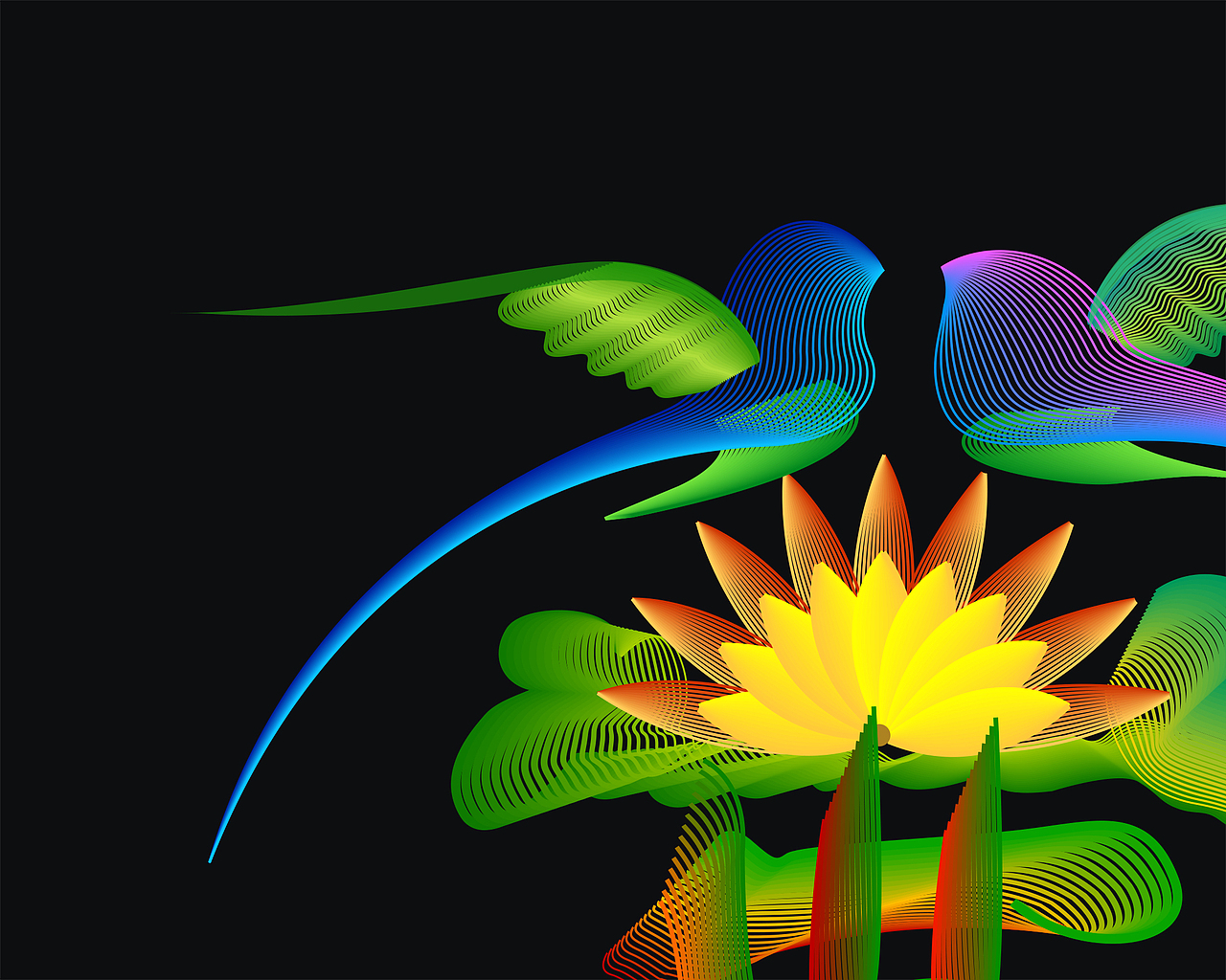 数字化花鸟字研究与尝试