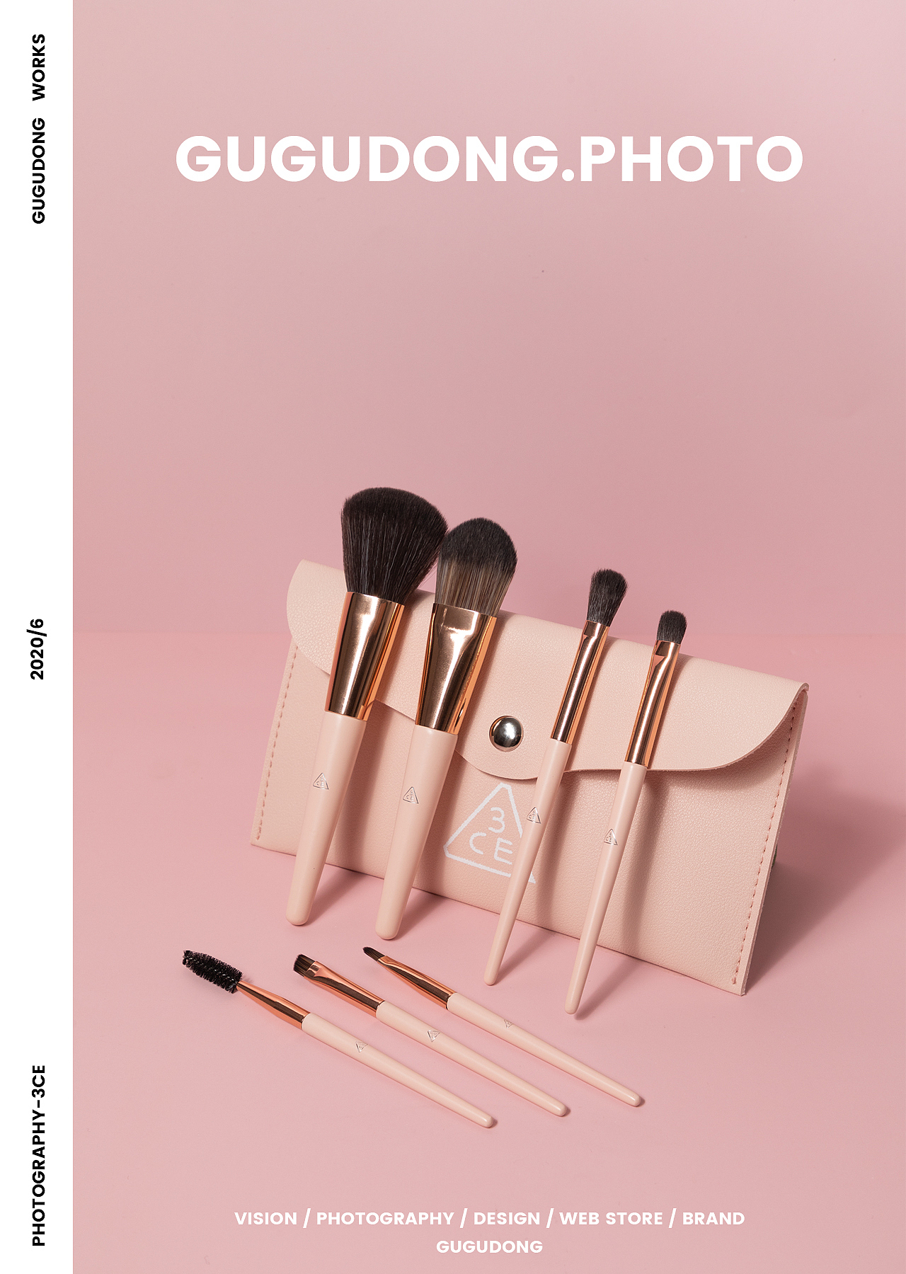 咕咕东✕3CE丨化妆刷摄影-蜂蜜杏子（图ZMjE0NjYyMDk2） - 产品摄影 - 站酷设计师咕咕东摄影原创素材 - 站酷ZCOOL