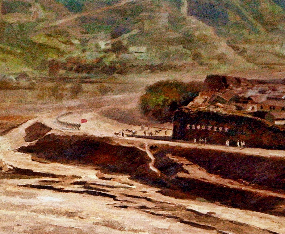 油画作品《圣地延安》
