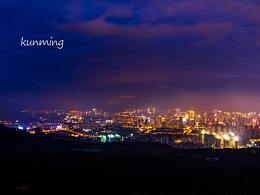 昆明夜景-長蟲山拍攝